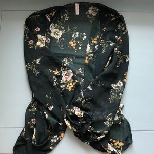 Black/Floral Cardigan